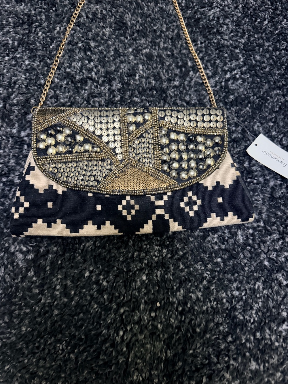 Francesca’s beaded crossbody bag